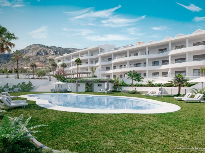 Pool New Apartment in Benalmadena for sale
