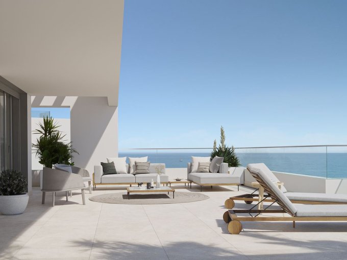 Sea view New Apartment in La Gaspara, Estepona for sale