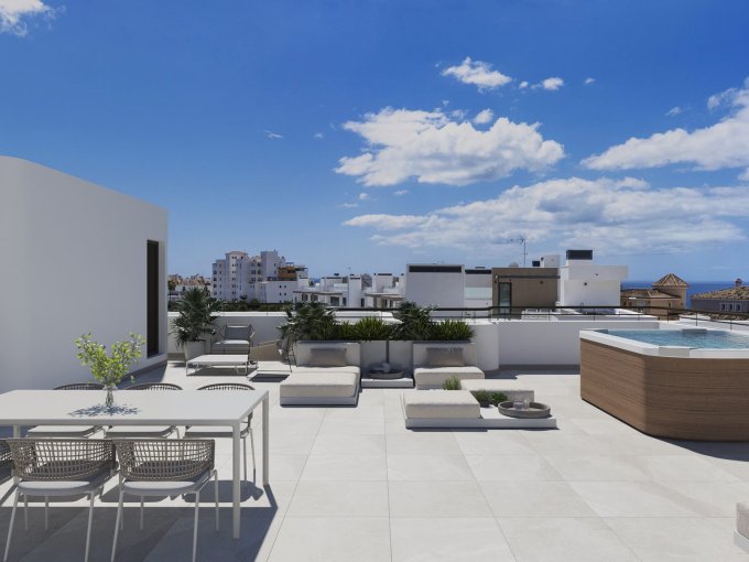Solarium New Built Apartments in Estepona for sale