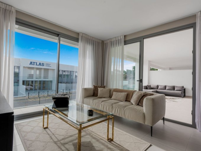 Living room Newly Built Apartment in Selwo for sale
