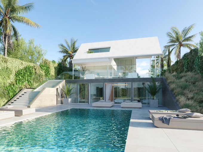 Pool New Avant-garde Design Villa in Fuengirola for sale