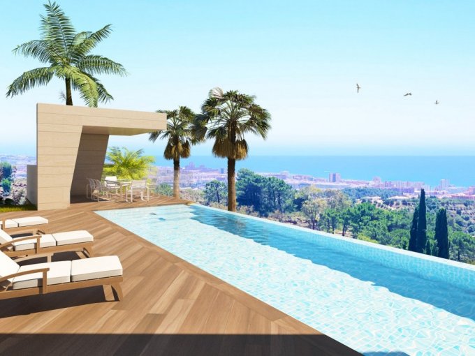 Pool New Luxury Villa for Sale in Las Lomas de Mijas