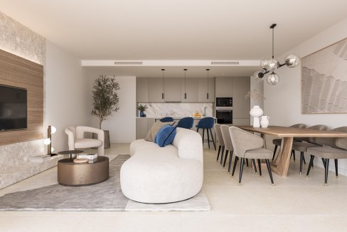 Salon New Apartment in Estepona, Capri for sale