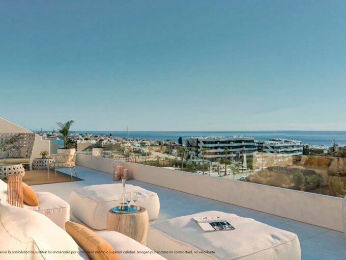 Solarium New Built Apartment in El Higueron, Fuengirola for sale