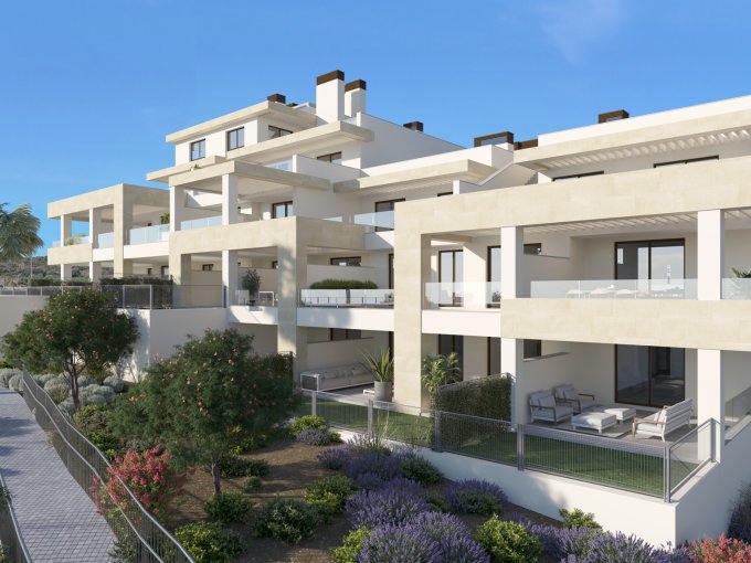 Exterior New Built Apartment Estepona for sale
