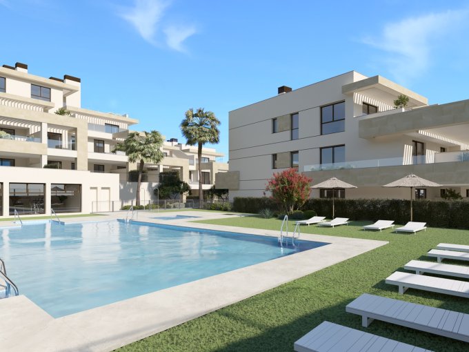 Pool New Built Apartment Estepona for sale