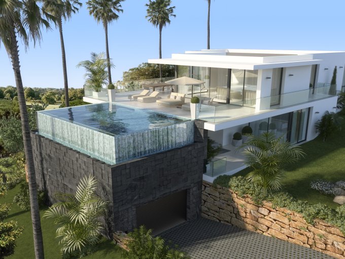 Pool New Luxury Villas in Cabopino for sale