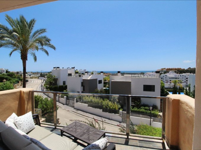 Terrace view South-facing Corner Apartment on the New Golden Mile for sale