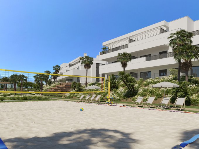 Volleyball New 2-bedroom Apartment in Estepona for sale