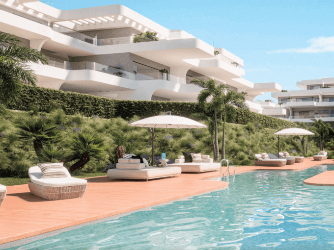 Pool New Apartment in Estepona, Spain for sale
