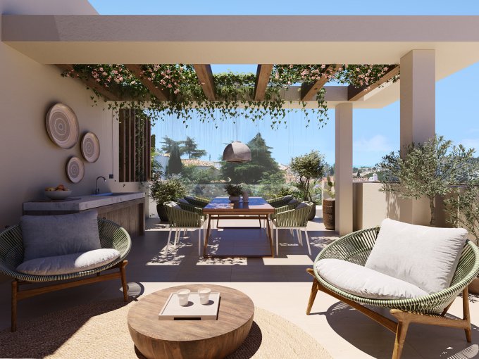 Solarium penthouse New development on The Golden Mile- Earth for sale
