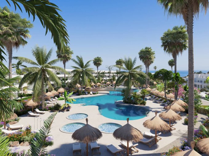 Pool New Apartment in Alcaidesa for sale