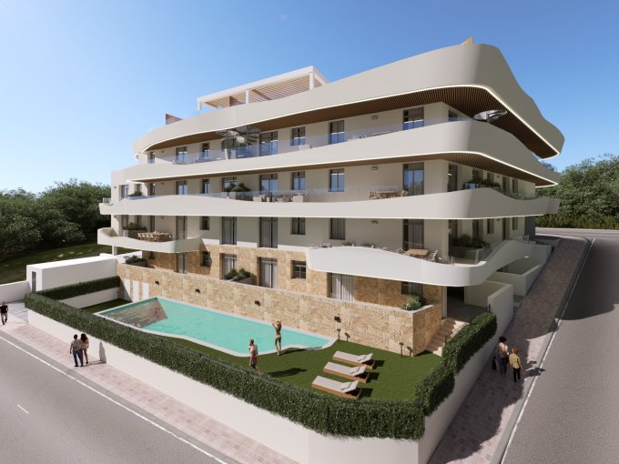 Pool New Apartments for sale in Estepona,  Zona Calvario