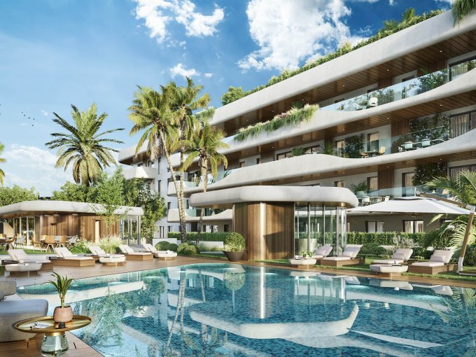 Pool New Apartments in San Pedro Alcantara for sale