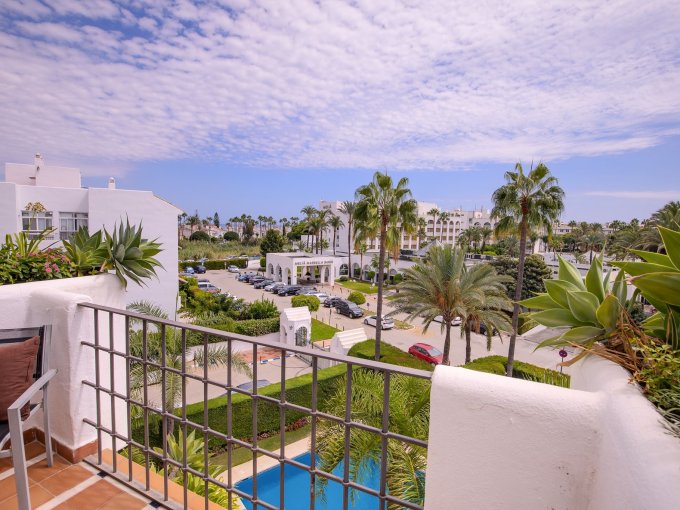 Terrace view Penthouse in the Heart of Puerto Banus for sale