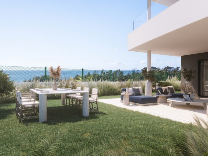 Garden New Apartment Near the Beach in Estepona for sale