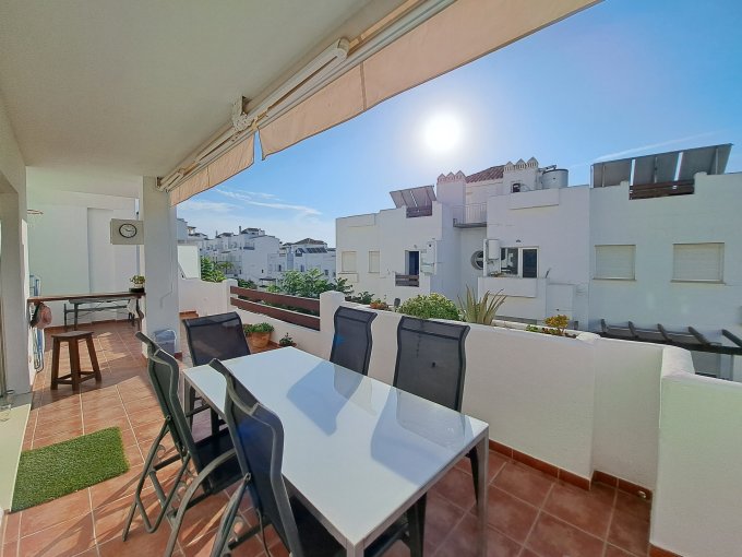 Outdoor table Apartment with Spacious Terrace in Valle Romano for sale