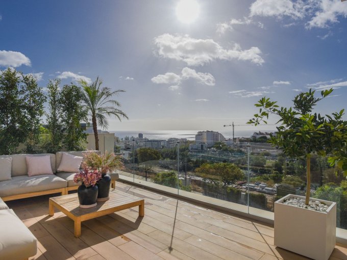Terrace view Breathtaking Penthouse in Las Mesas, Estepona for sale