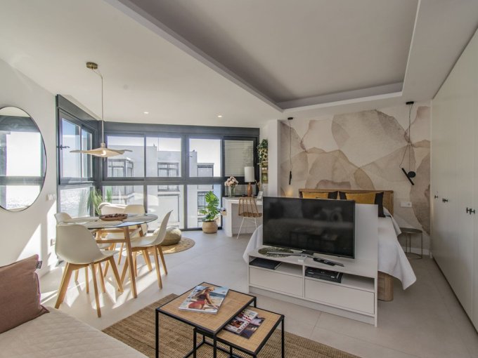 Living room Beautifully Beachfront Studio for Sale