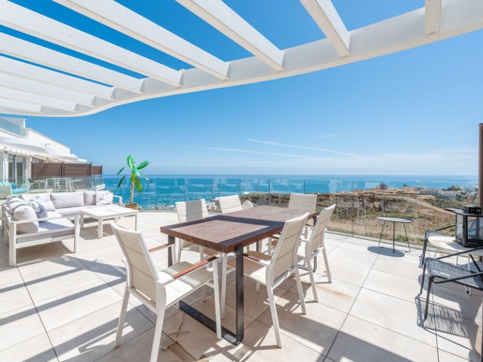 Terrace view Penthouse for sale in Fuengirola