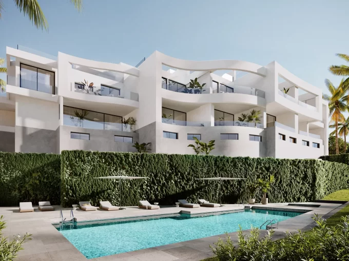 Pool New Townhouses for Sale in Mijas