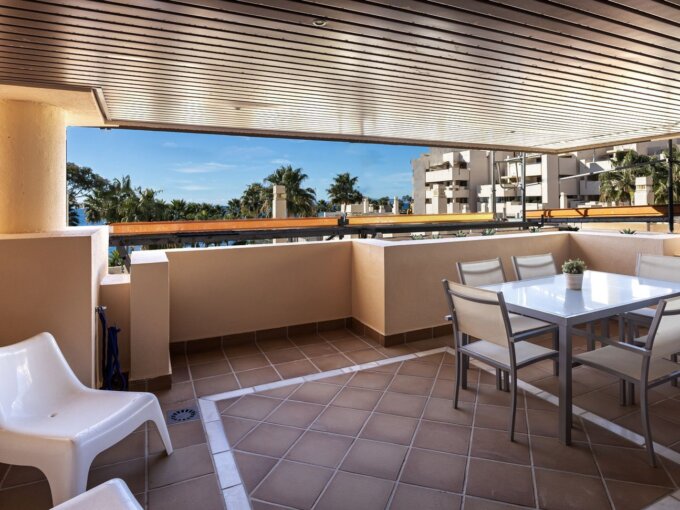 Terrace Apartment with Sea View in Estepona for Sale