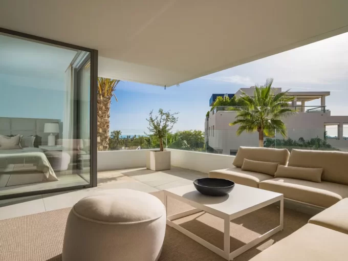 terrace view Modern Apartment for Sale in Los Arqueros