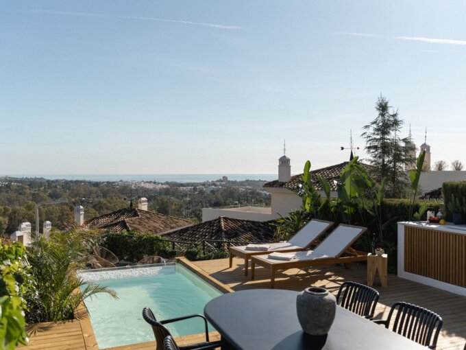 terrace view Elegant Ground Floor Apartment for Sale