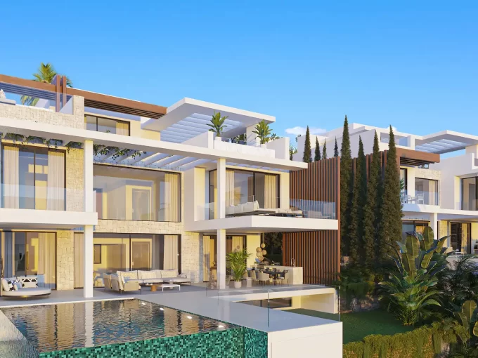 Exterior New Luxury Villas for Sale in Selwo. Property for sale in Marbella.