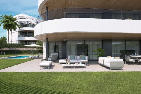 Garden New Built Apartment for Sale in Atalaya