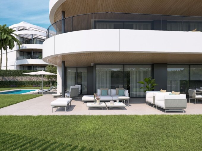 Garden New Built Apartment for Sale in Atalaya