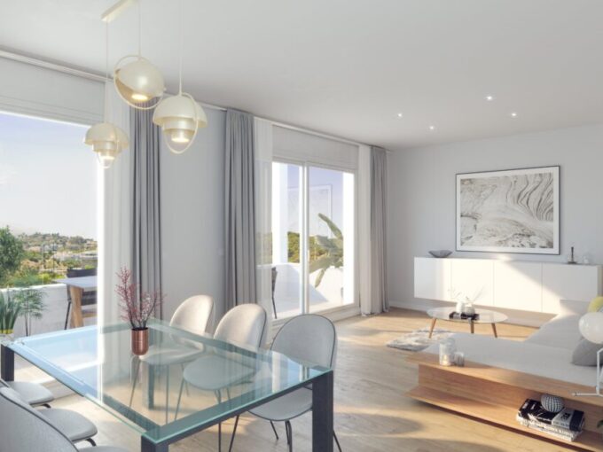 Living room New Built Apartment for Sale in Malaga. Property for sale in Marbella.