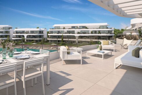 Solarium New Built Apartment for Sale in Atalaya