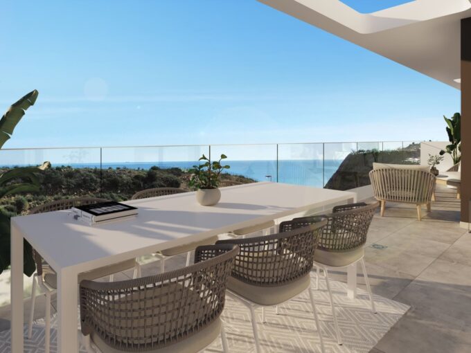 Terrace Luxury Apartment in Rincón de la Victoria. Property for sale in Marbella.
