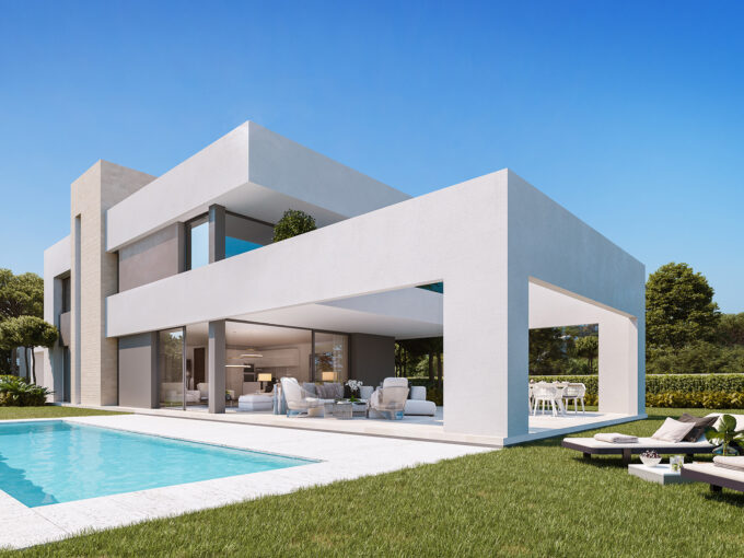 Contemporary Villa Blended with Impeccable Style for Sale. Property for sale in Marbella.