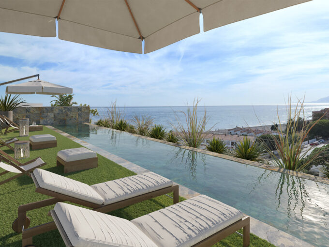 Pool New Apartment for Sale in Rincón de la Victoria. Property for sale in Marbella.