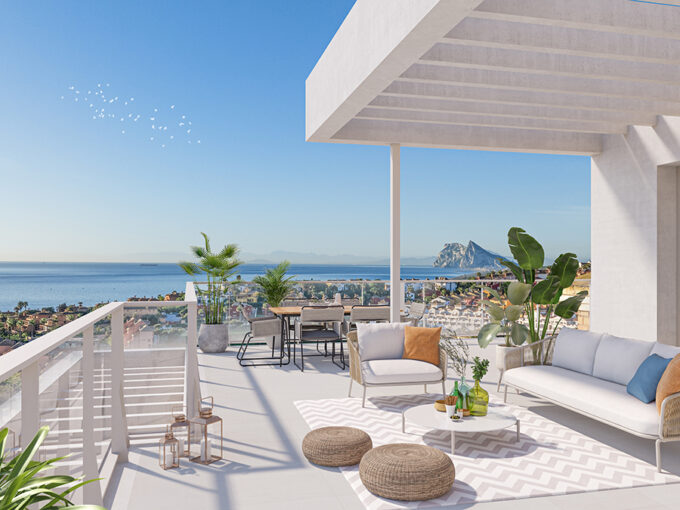 Terrace New Apartment for Sale in La Alcaidesa. Property for sale in Marbella.