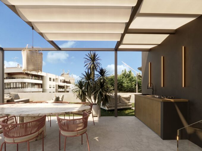 Terrace New Built Apartment for Sale in the Heart of Marbella. Real estate for sale in Marbella.