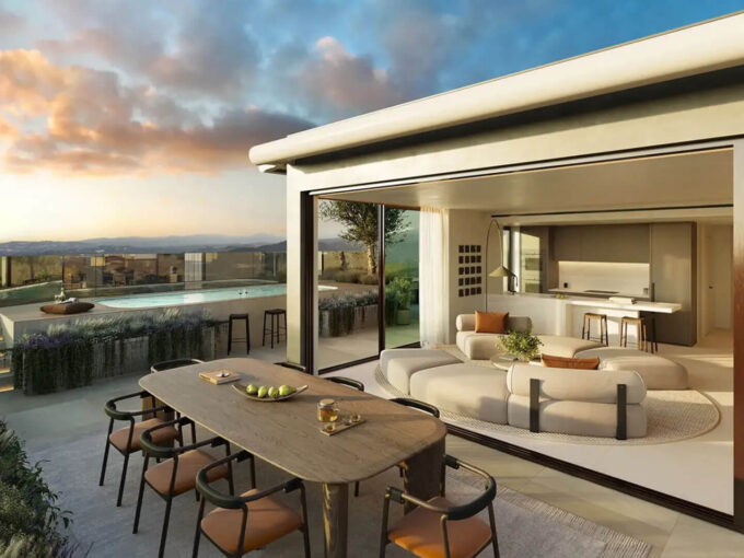 Terrace New Built Apartment in Benalmadena for Sale. Real estate for sale in Marbella.
