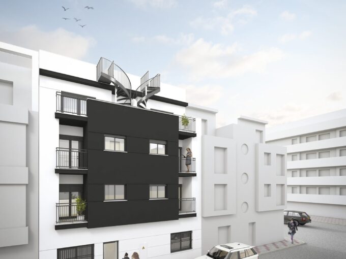 Exterior New Built Apartment for Sale in Mijas Costa. Property for sale in Marbella.