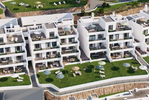 Exterior New Modern Apartment for Sale in Estepona. Real estate for sale in Marbella.