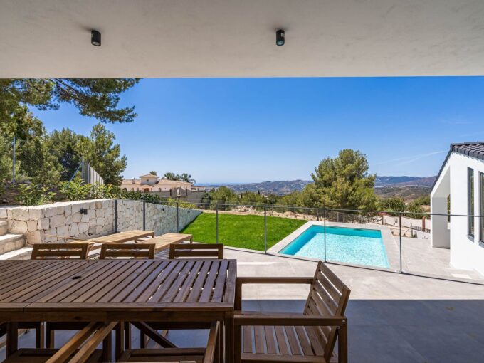 Terrace New Detached Villa for Sale in Valtocado. Property for sale in Marbella.