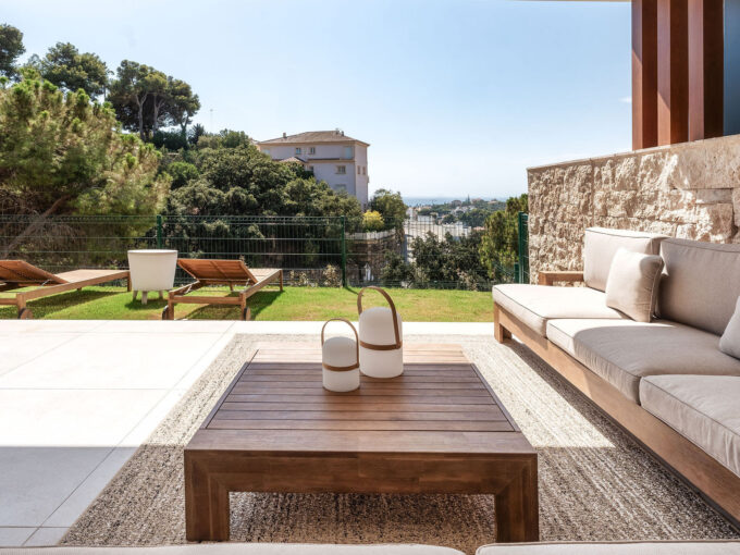View Garden Apartment for Sale in Cabopino. Real estate for sale in Marbella.