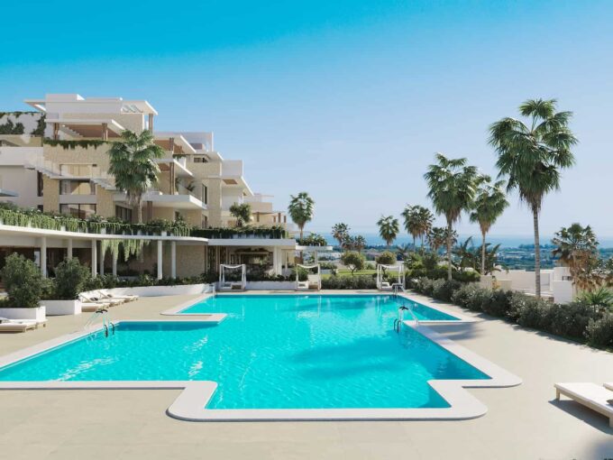 Pool New Built Luxury Apartment for Sale in Estepona. Property for sale in Marbella.