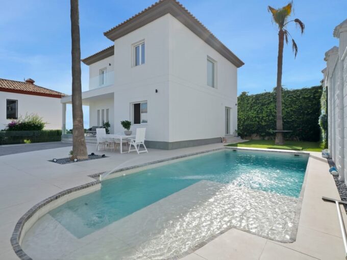 Pool Spectacular Modern Designer Villa for Sale in Mijas. Property for sale in Marbella.