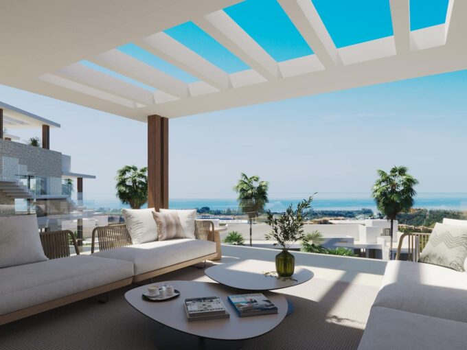 Terrace New Built Luxury Apartment for Sale in Estepona. Property for sale in Marbella.