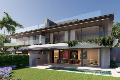 Garden and pool