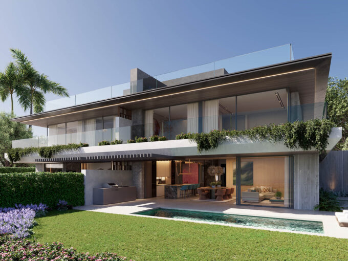 Garden and pool