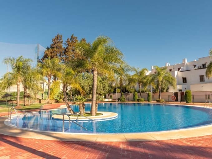 Pool area Duplex Penthouse in La Cala de Mijas for Sale. Real estate for sale in Marbella.