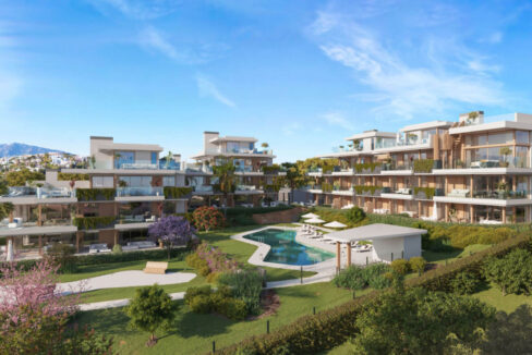 Complex New Apartment for Sale in Cancelada. Real estate for sale in Marbella.